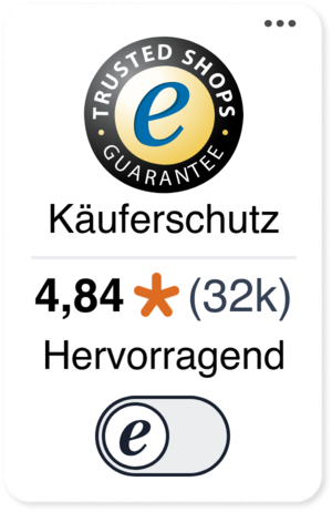 Gütesiegel mit Käuferschutz, Bewertung 4,84 von 5 Sternen und #trstd login