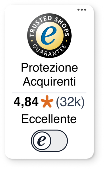 Trustbadge con Protezione Acquirenti, valutazione di 4,84 su 5 stelle e #trstd login